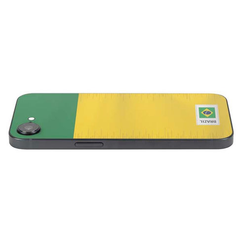 Brazil Soccer Flag iPhone 16e Skin